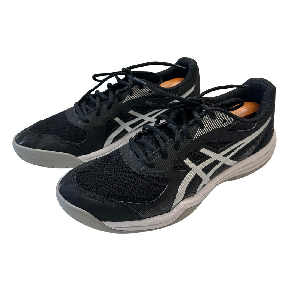 Asics Upcourt 5 Volleyball Shoes Indoor‎ Court Black White Sneakers Womens 10